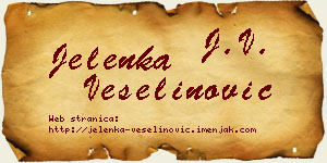 Jelenka Veselinović vizit kartica